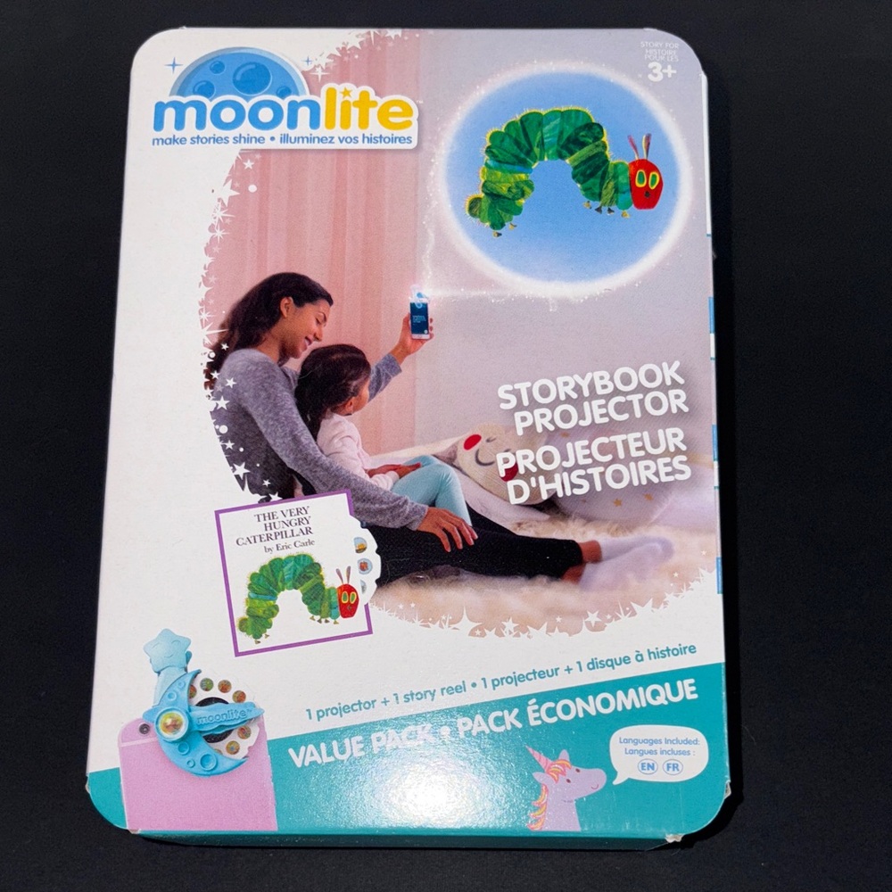 NIB Moonlite Very Hungry Caterpillar Story Storybook Projector Value Pack
